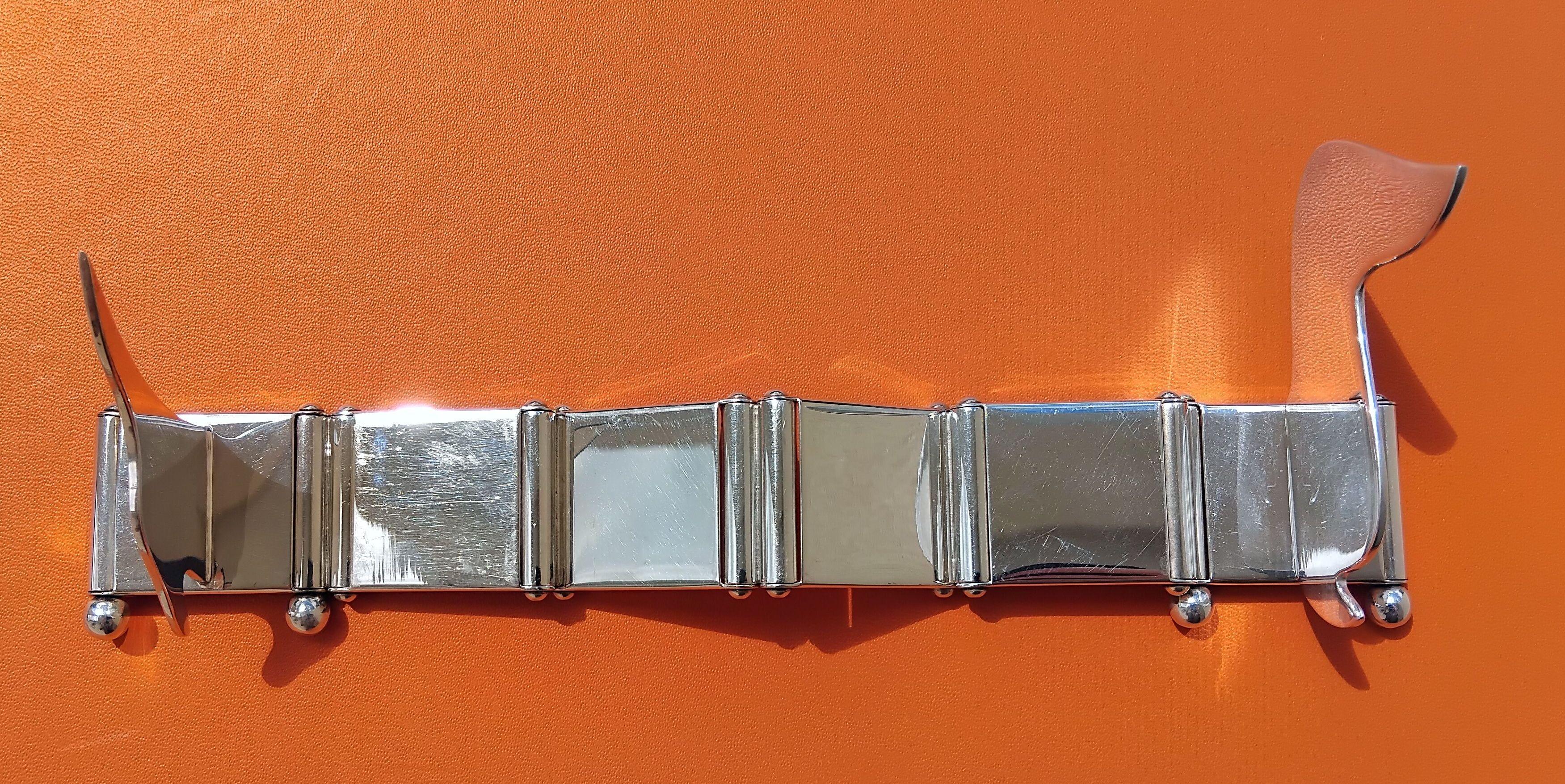 Hermès Teckel Photos Frame Teckell Shaped By Ercuis Silver France Rare 13
