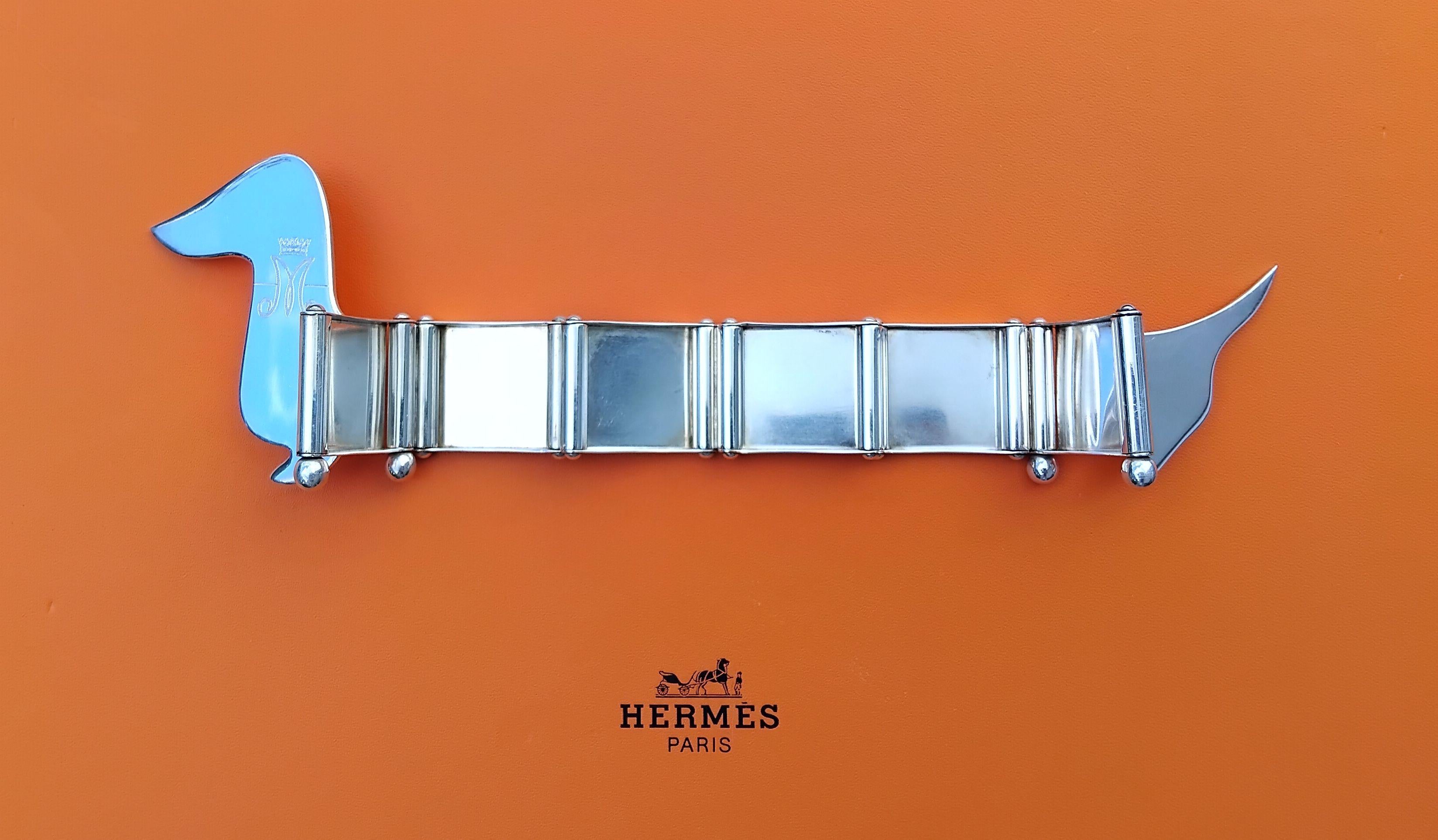 Hermès Teckel Photos Frame Teckell Shaped By Ercuis Silver France Rare 4