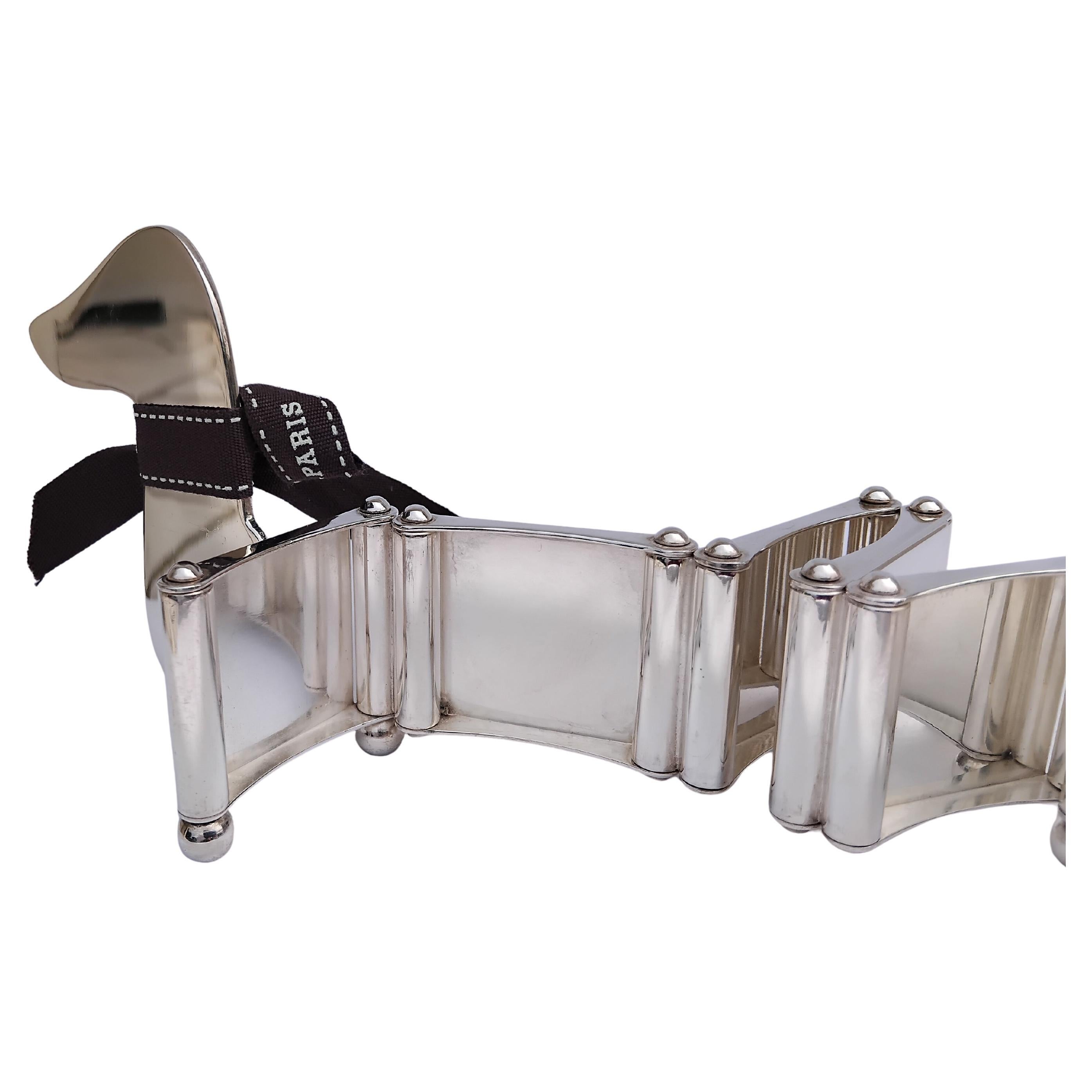 Hermès Dachshund Shaped Photos Frame by Ravinet d'Enfert For Sale 6