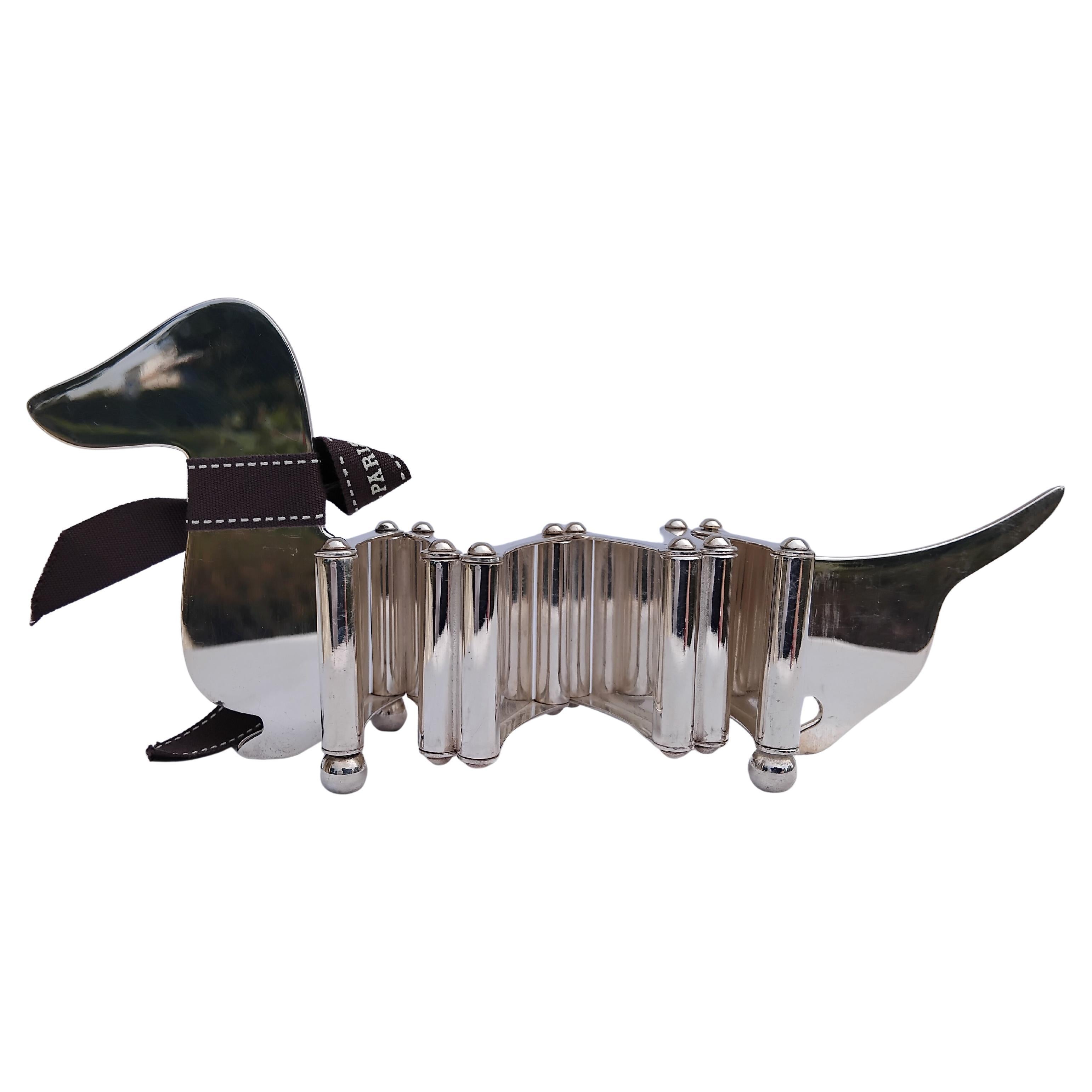 Hermès Dachshund Shaped Photos Frame by Ravinet d'Enfert For Sale 9