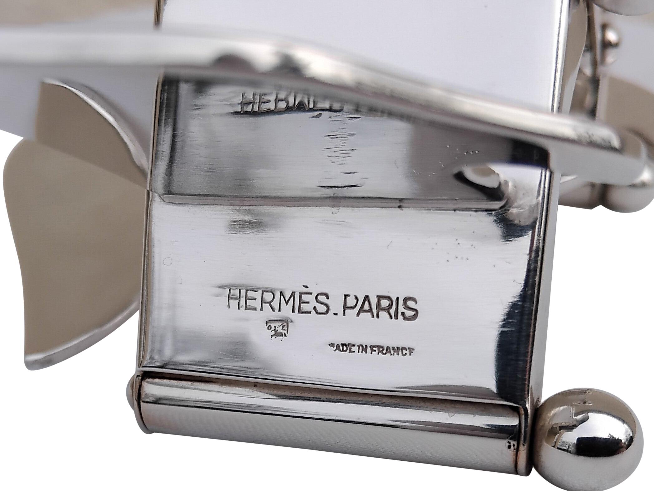 Hermès Dachshund Shaped Photos Frame Ercuis Silver For Sale 9