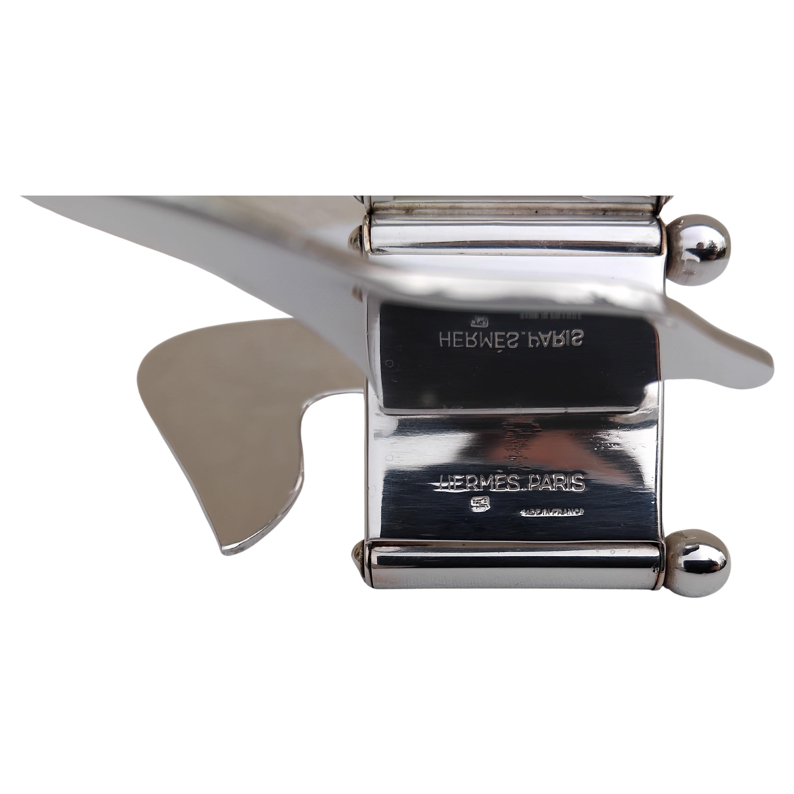 Hermès Dachshund Shaped Photos Frame Ercuis Silver For Sale 10