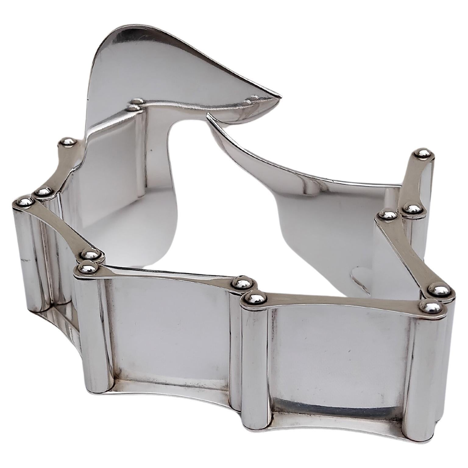 Hermès Dachshund Shaped Photos Frame Ercuis Silver For Sale 2