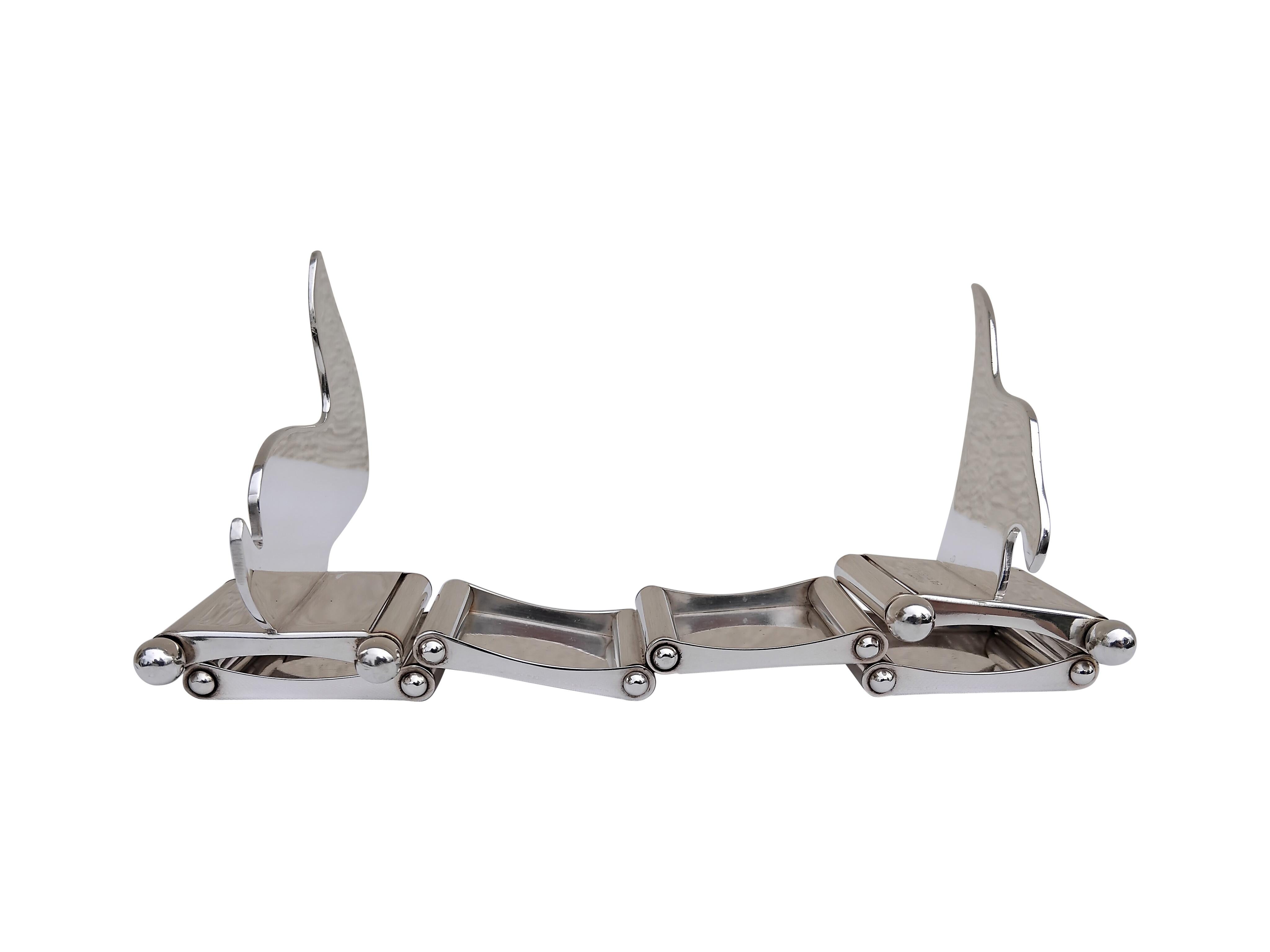 Hermès Dachshund Shaped Photos Frame Ercuis Silver For Sale 3