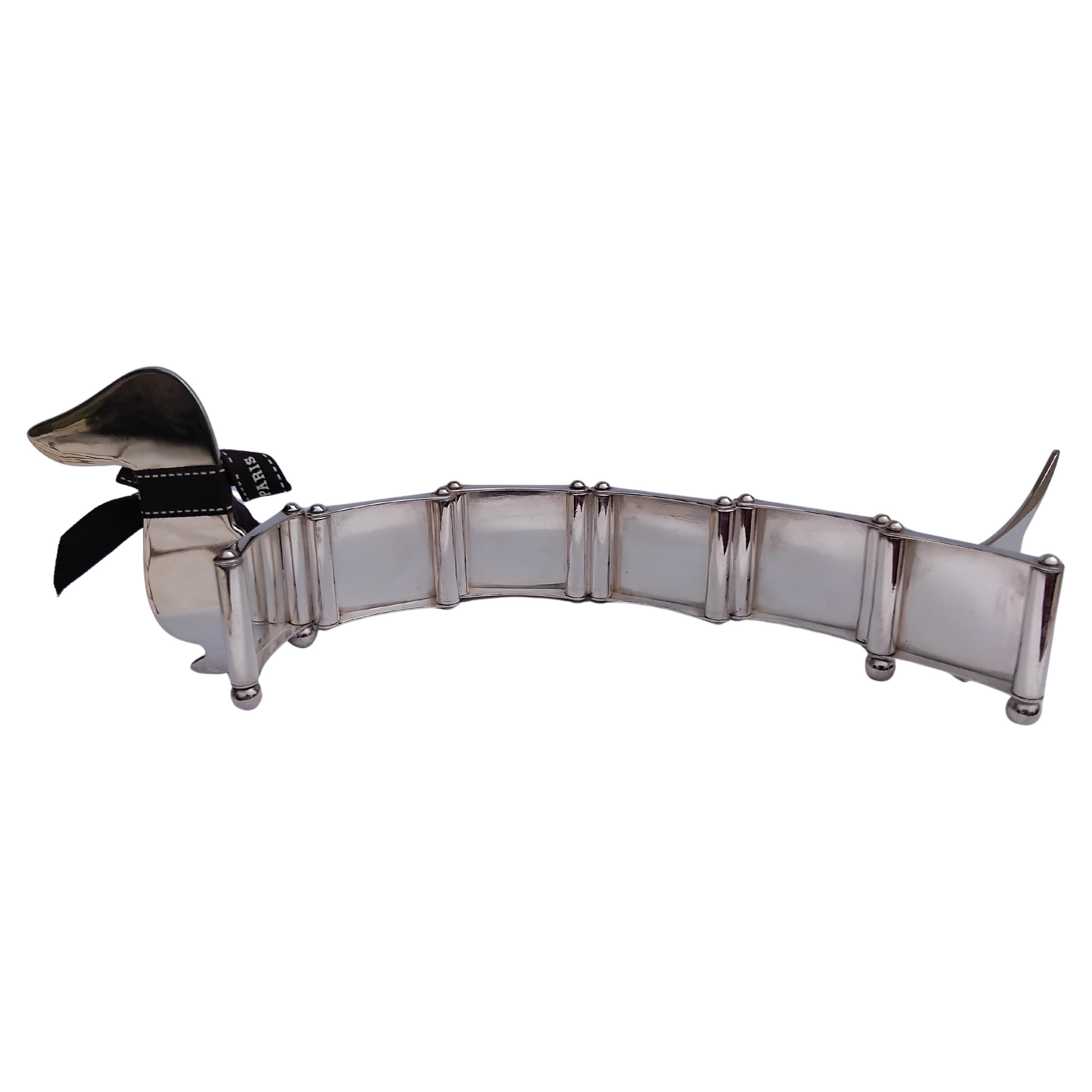 Hermès Dachshund Shaped Photos Frame by Ravinet d'Enfert For Sale 5