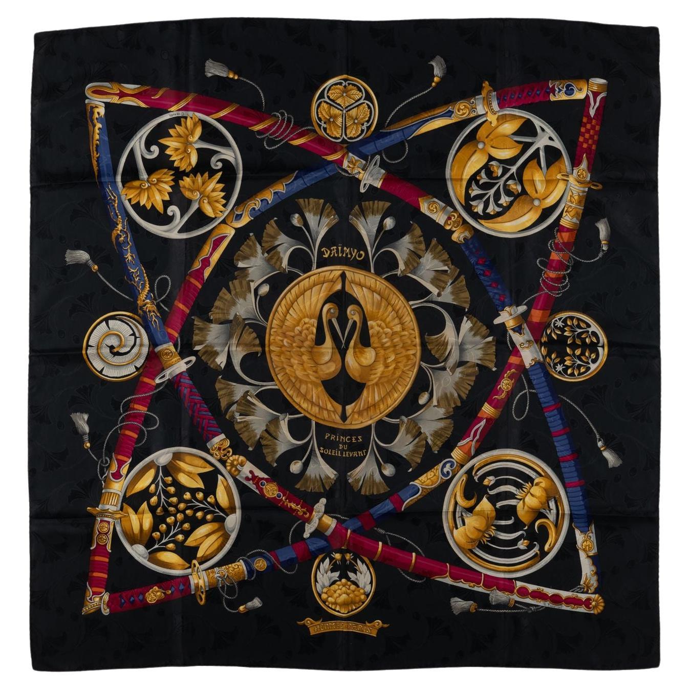 Hermès "Daimyo Princes du Soleil" Scarf For Sale