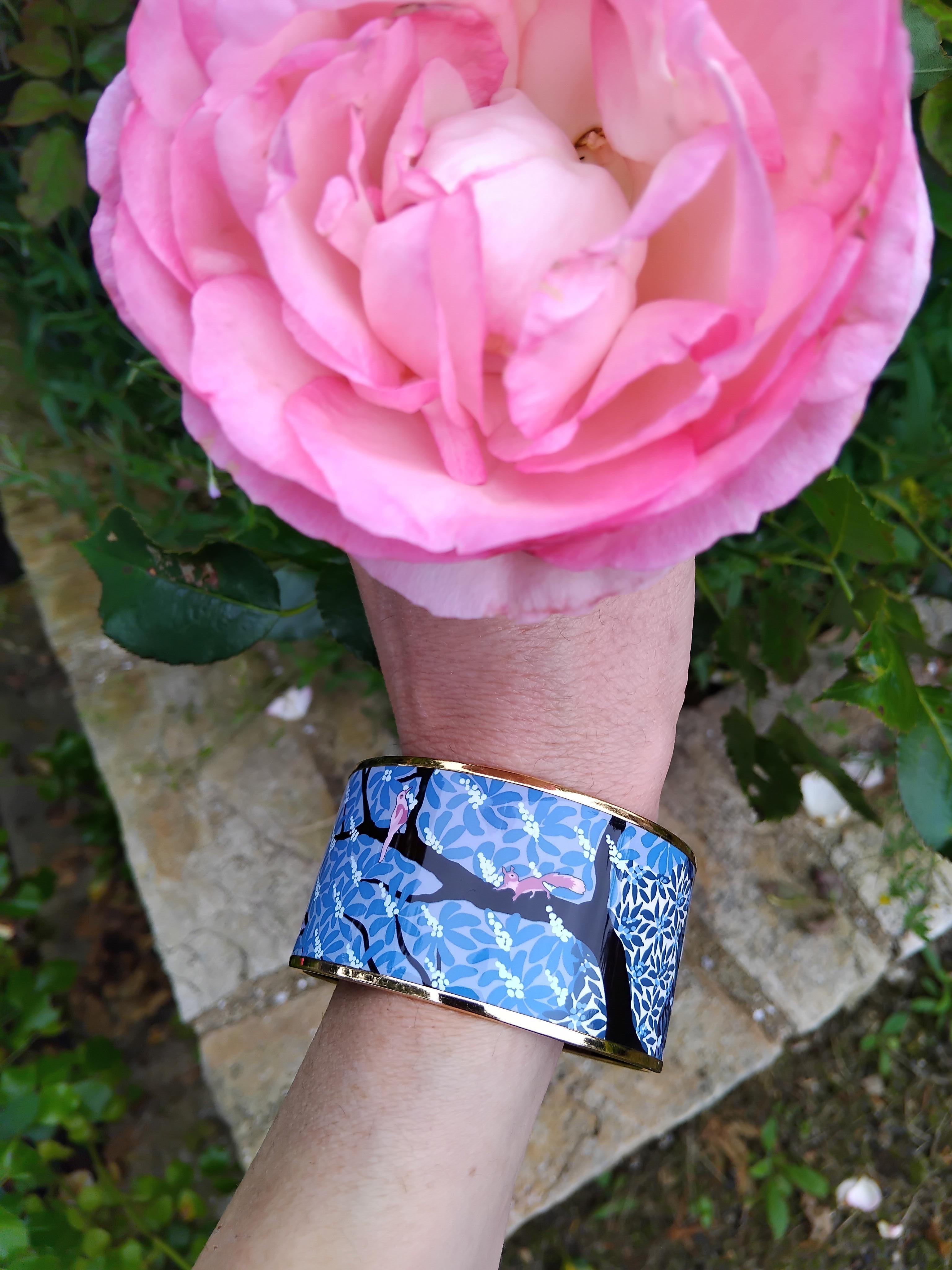 Hermès Dans Un Jardin Anglais Enamel Bracelet Alice Shirley Extra Large S. 65 8