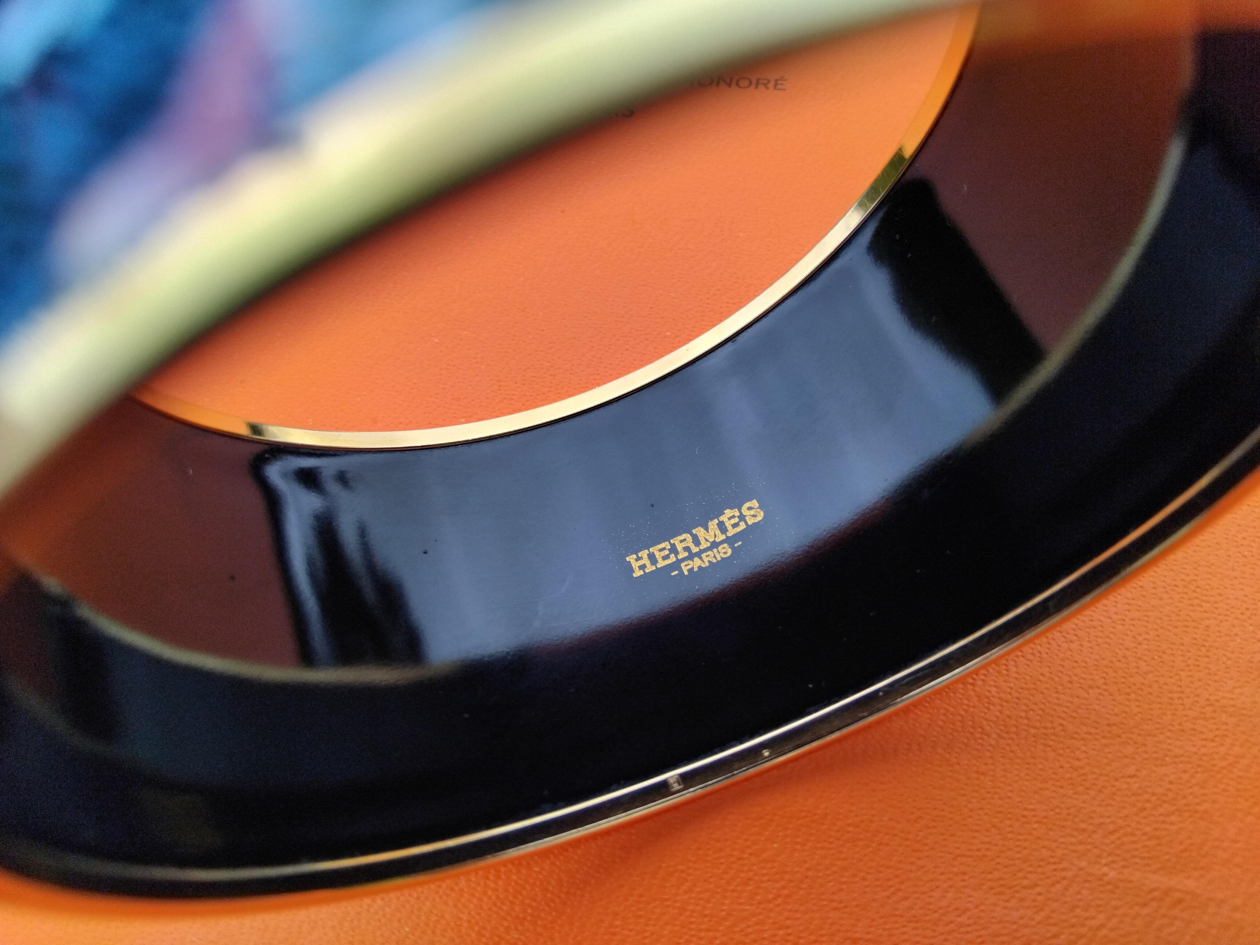 Hermès Dans Un Jardin Anglais Enamel Bracelet Alice Shirley Extra Large S. 65 9