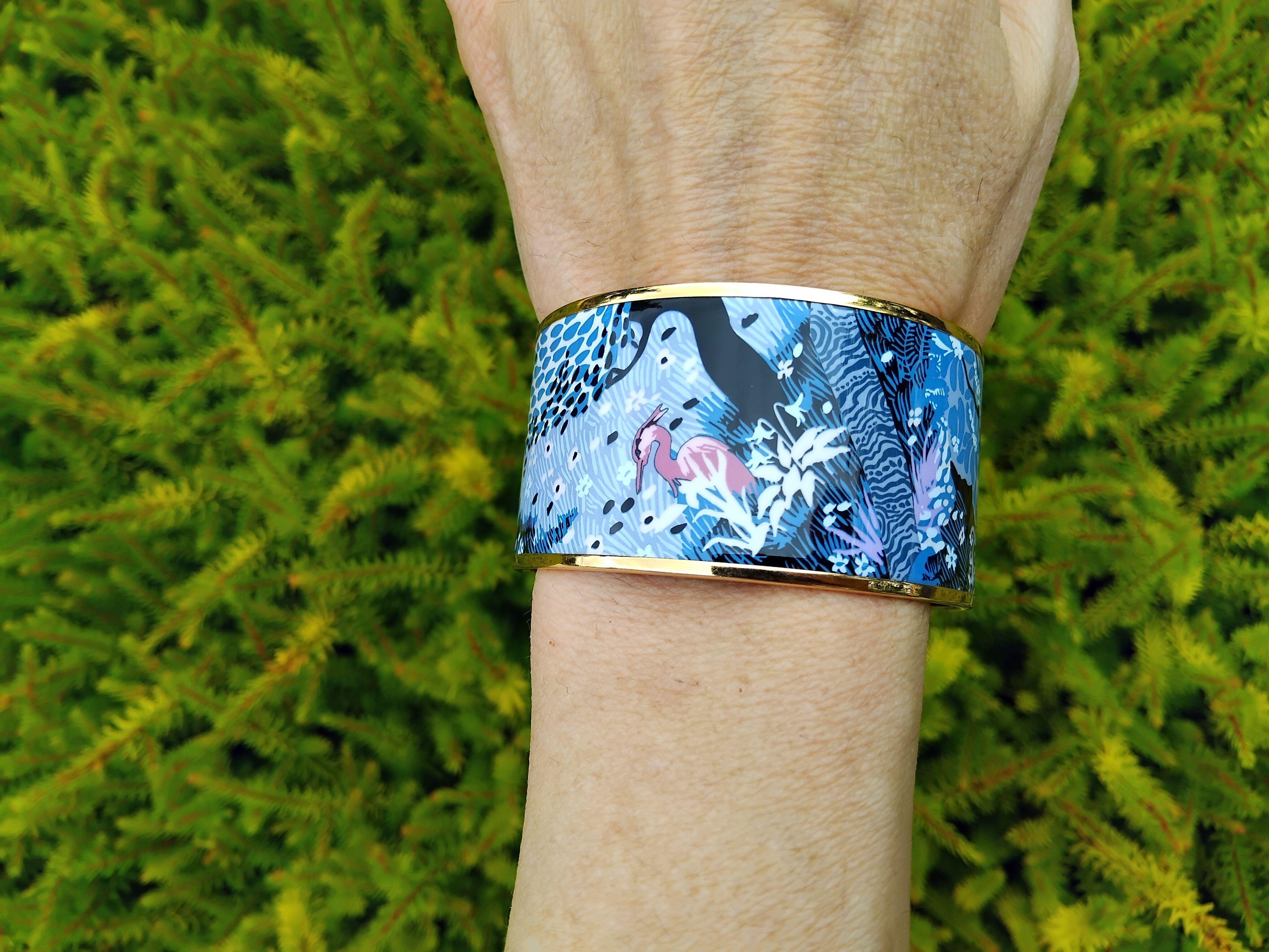 Hermès Dans Un Jardin Anglais Enamel Bracelet Alice Shirley Extra Large S. 65 12