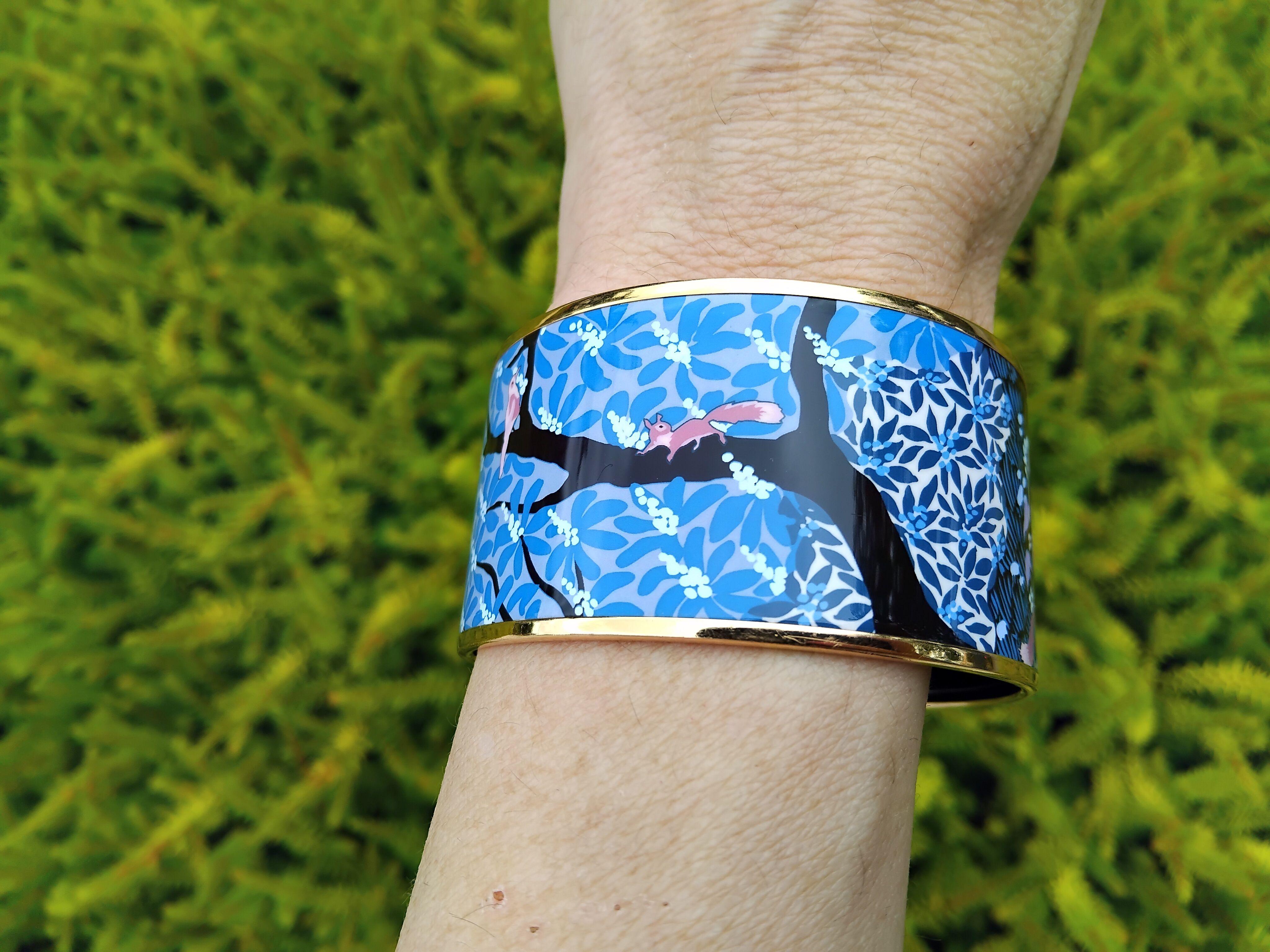Hermès Dans Un Jardin Anglais Enamel Bracelet Alice Shirley Extra Large S. 65 13
