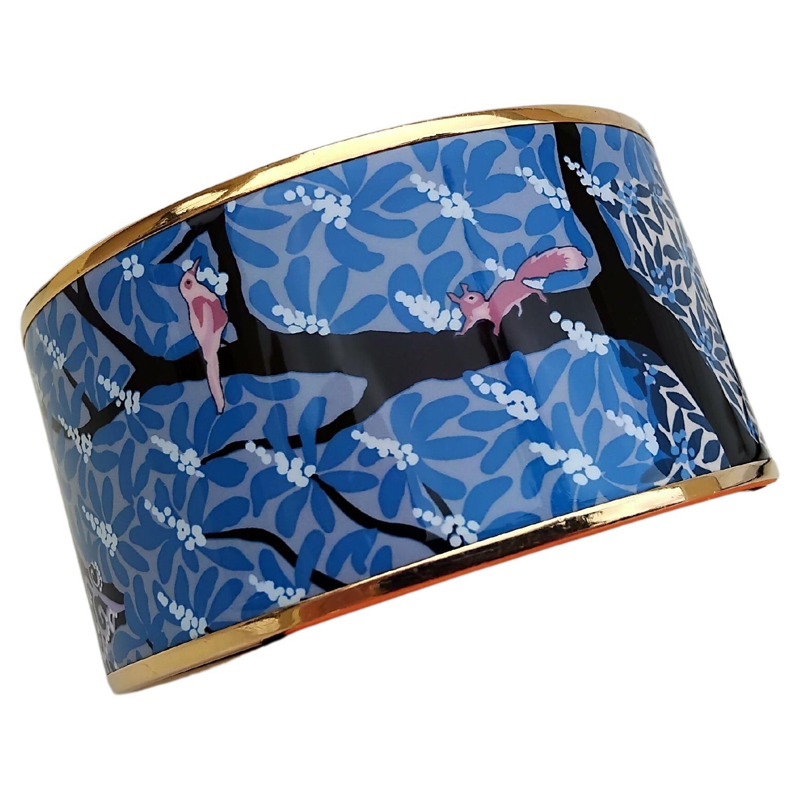 Hermès Enamel Bracelet Dans Un Jardin Anglais Shirley S. 70