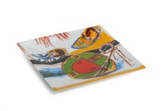 Piatto quadrato Hermès Danse Porcelaine