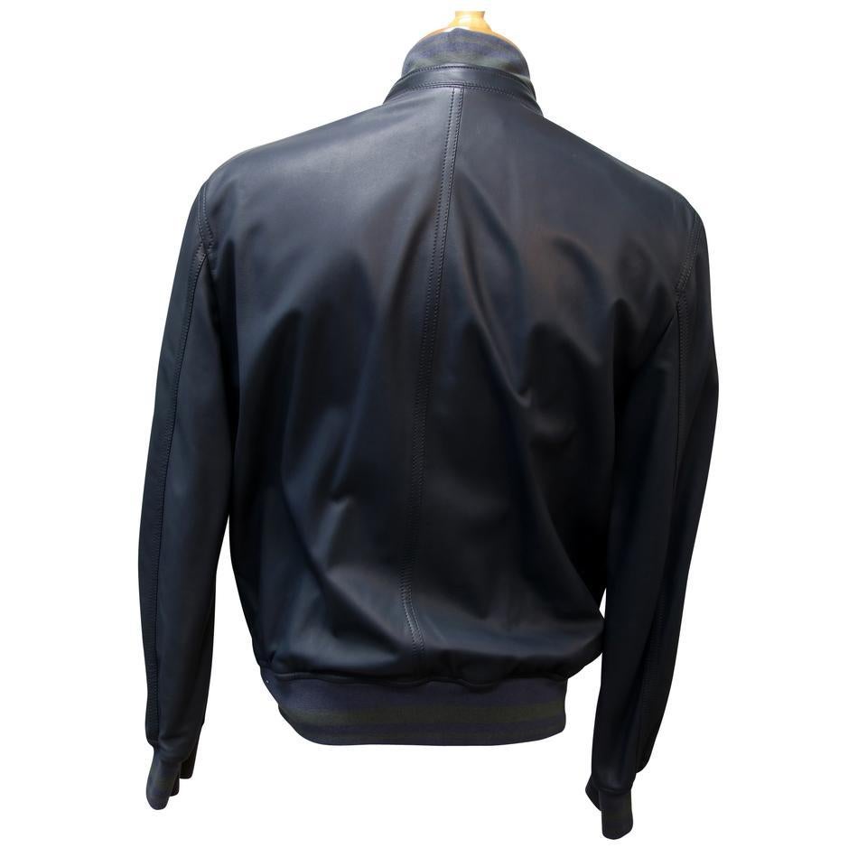 hermes leather bomber jacket