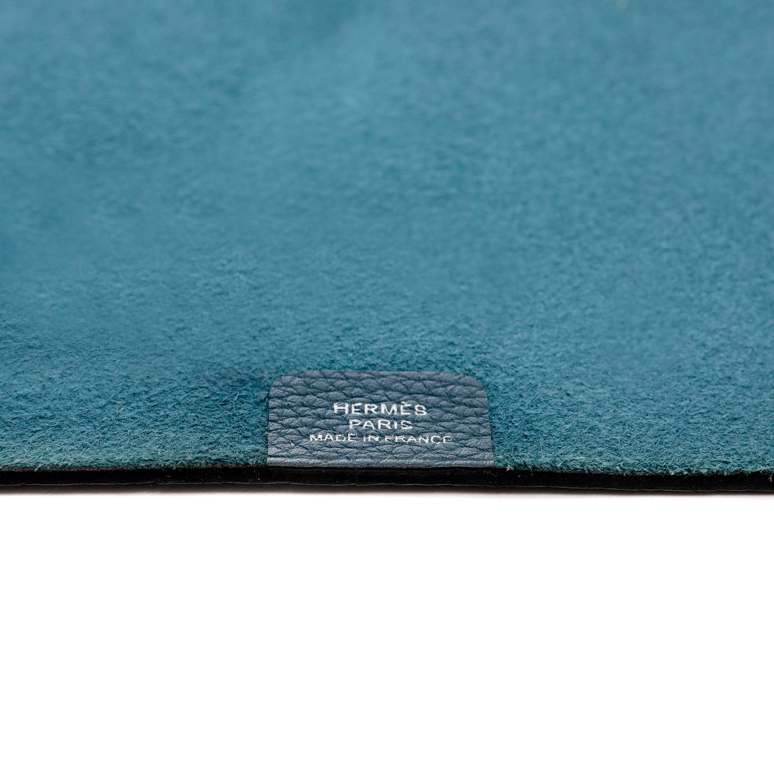 Hermès Dark Blue Togo Notepad Cover In New Condition In Palm Beach, FL