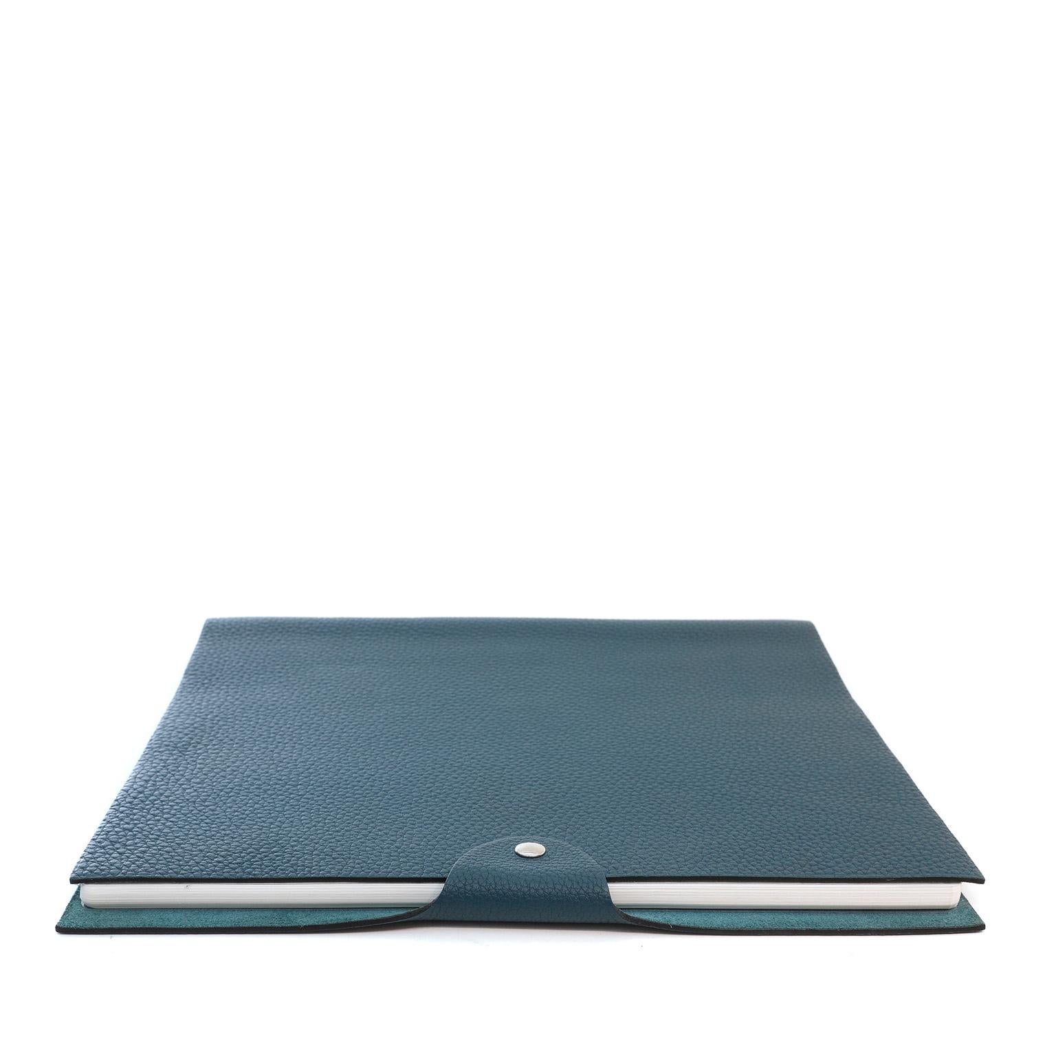 Hermès Dark Blue Togo Notepad Cover 1