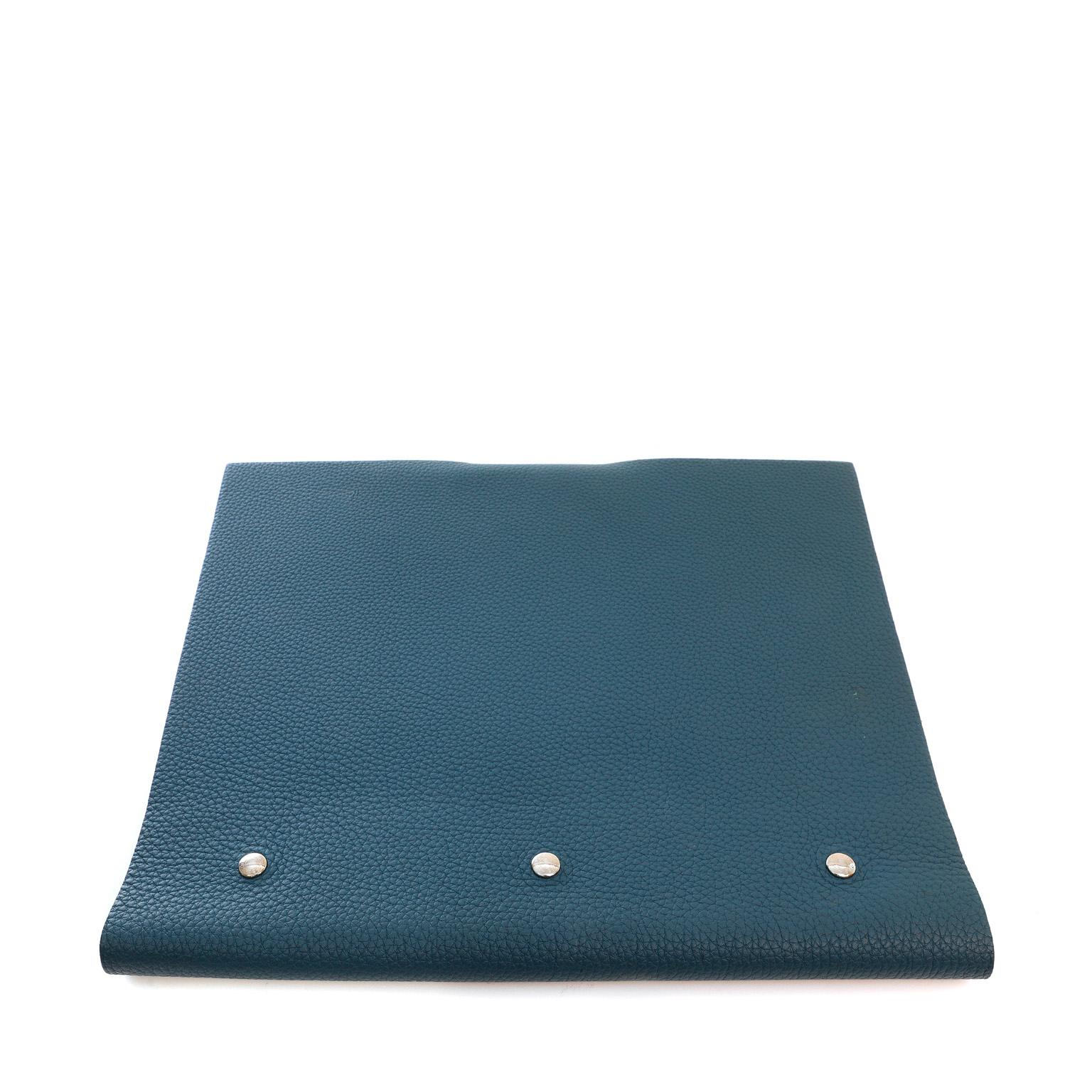 Hermès Dark Blue Togo Notepad Cover 2