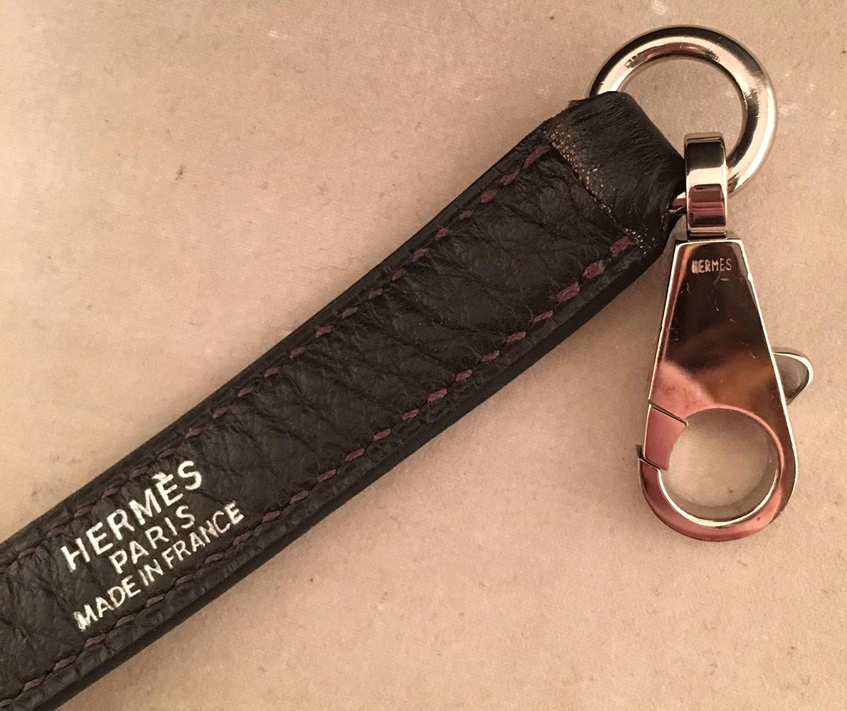Hermes Dark Brown Clemence Leather 32cm Kelly Bag PDH 7
