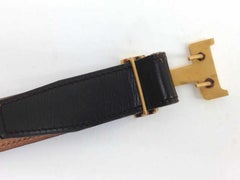 Hermès Dark Brown Constance Reversible H Logo Kit 228580 Belt