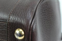 Hermès Dark Brown Sac 24 Heures Convertible Boston Weekend Bag Earldi 33h311s