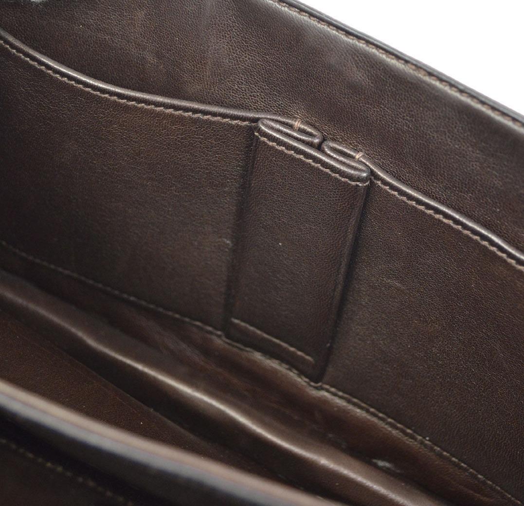 HERMES Dark Chocolate Brown Piano Crocodile Porosus Gold Hardware Top Handle Bag 2