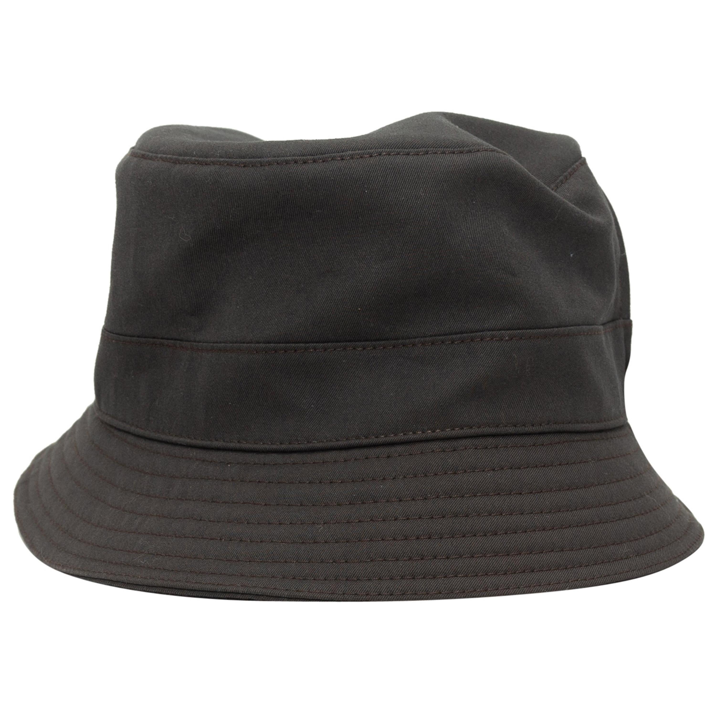 Hermes Dark Grey Bucket Hat