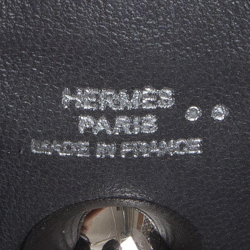 HERMES dark grey Matte Nilotocus Crocodile VESPA TPM Crossbody Bag In Excellent Condition In Zürich, CH