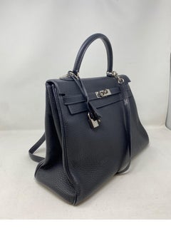 Hermes Dark Navy Kelly 35 Bag
