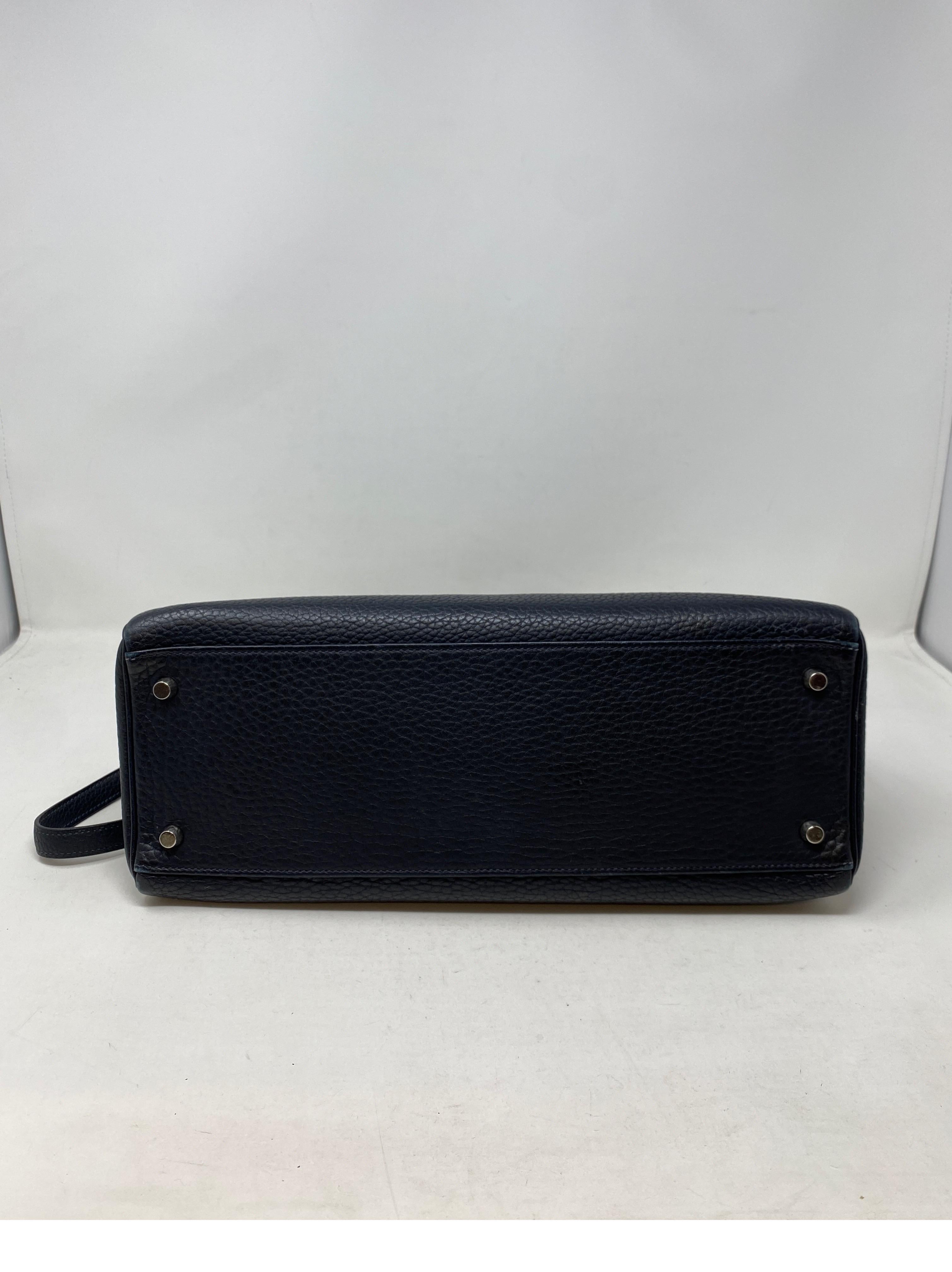 Femenino o masculino Bolso Hermes Kelly 35 azul marino oscuro