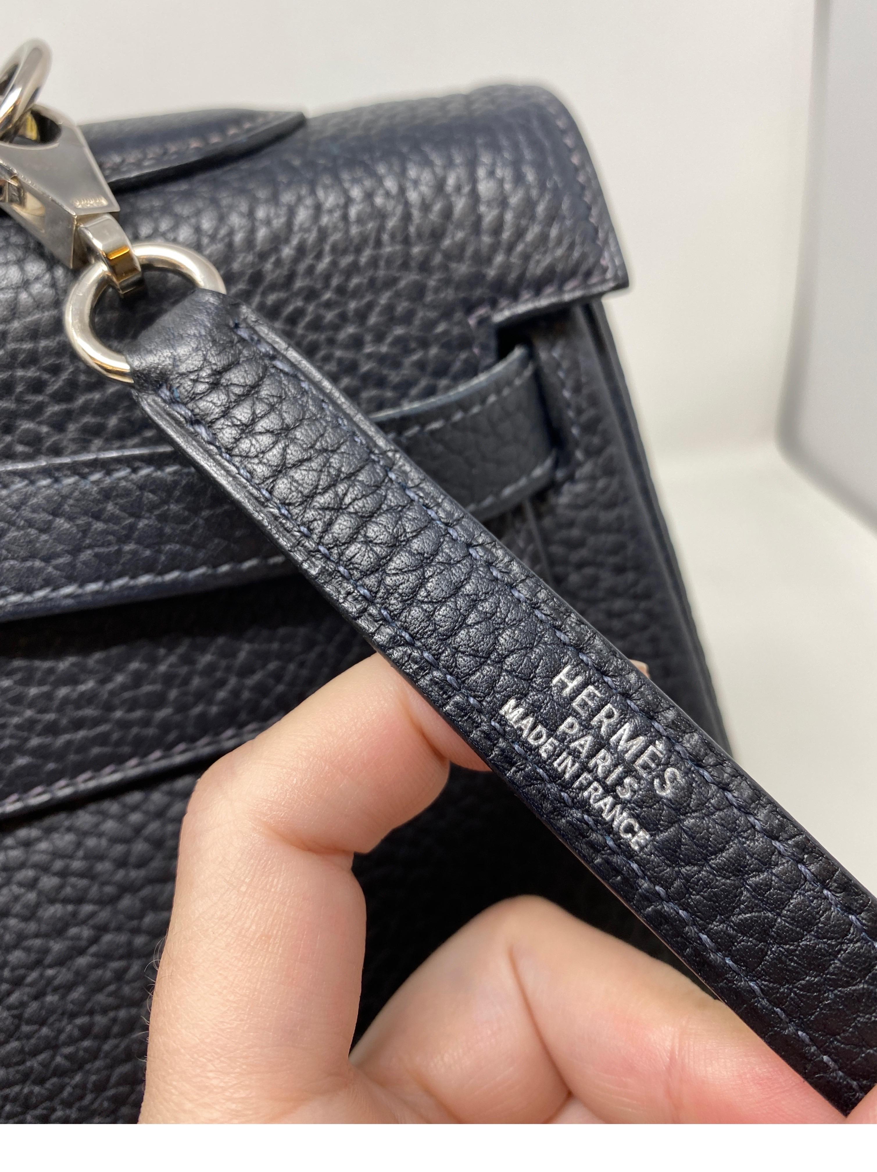Bolso Hermes Kelly 35 azul marino oscuro 2