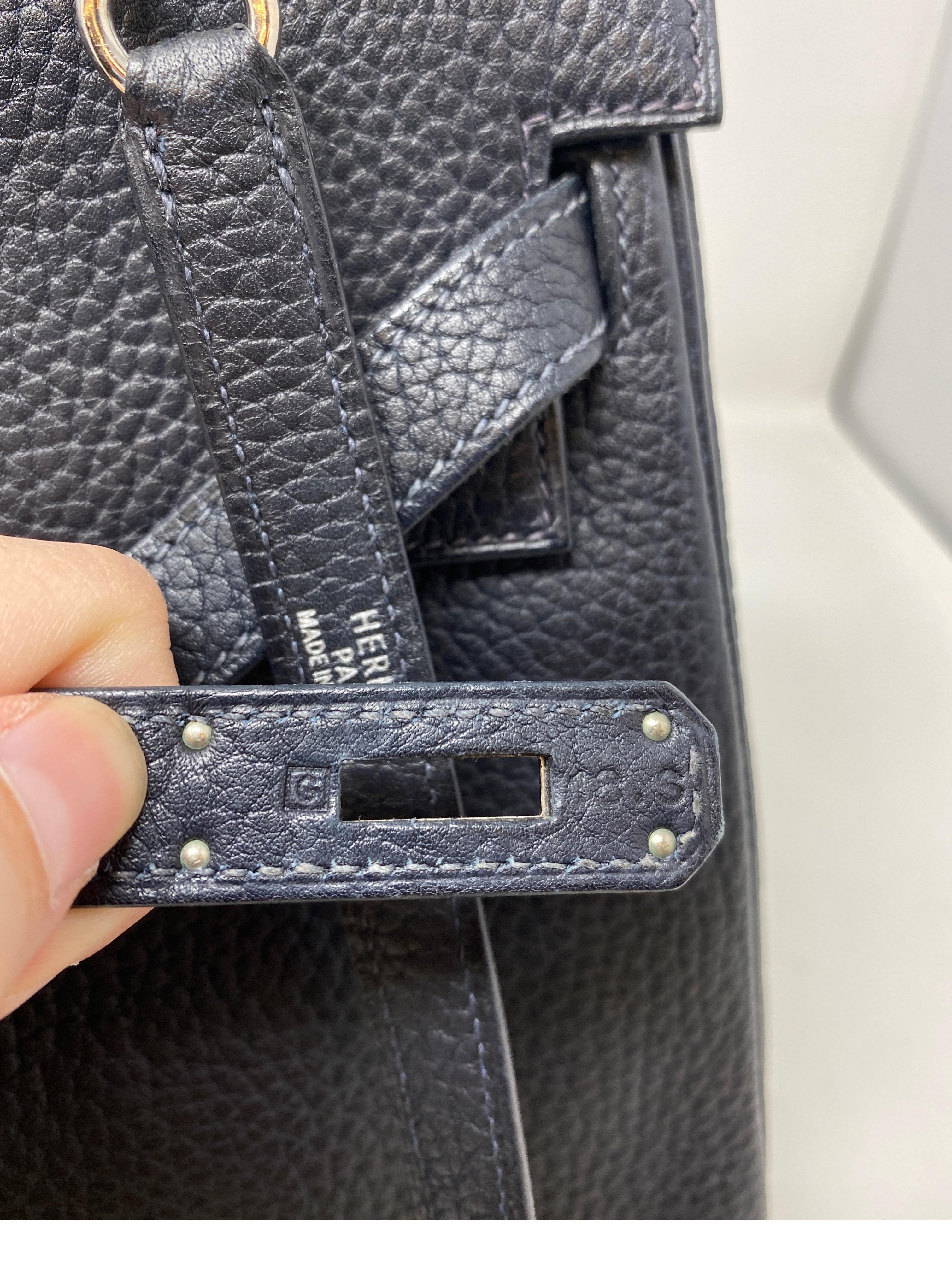 Bolso Hermes Kelly 35 azul marino oscuro 3