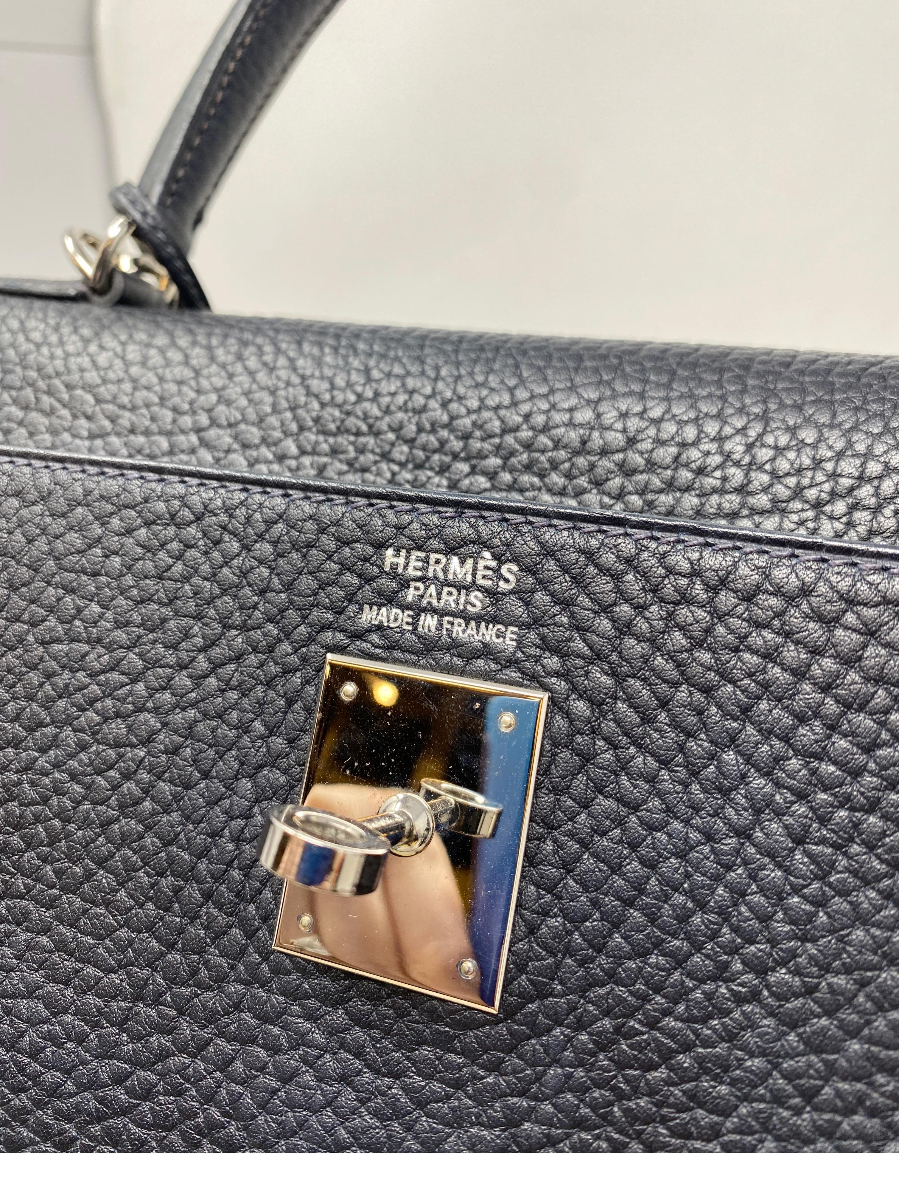 Bolso Hermes Kelly 35 azul marino oscuro 4