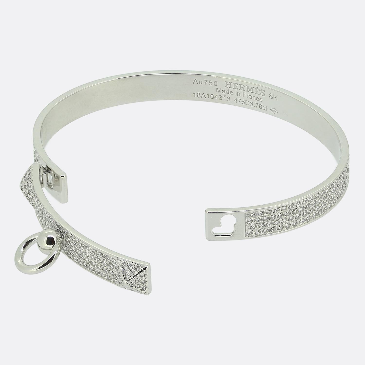 da uomo o donna Hermès De Chien Diamond Bracelet in vendita