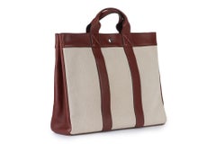 Hermès Deauville Red & Ivory Tote MM