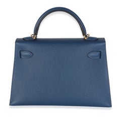 Hermès Deep Bleu Epsom Mini Kelly 20 GHW