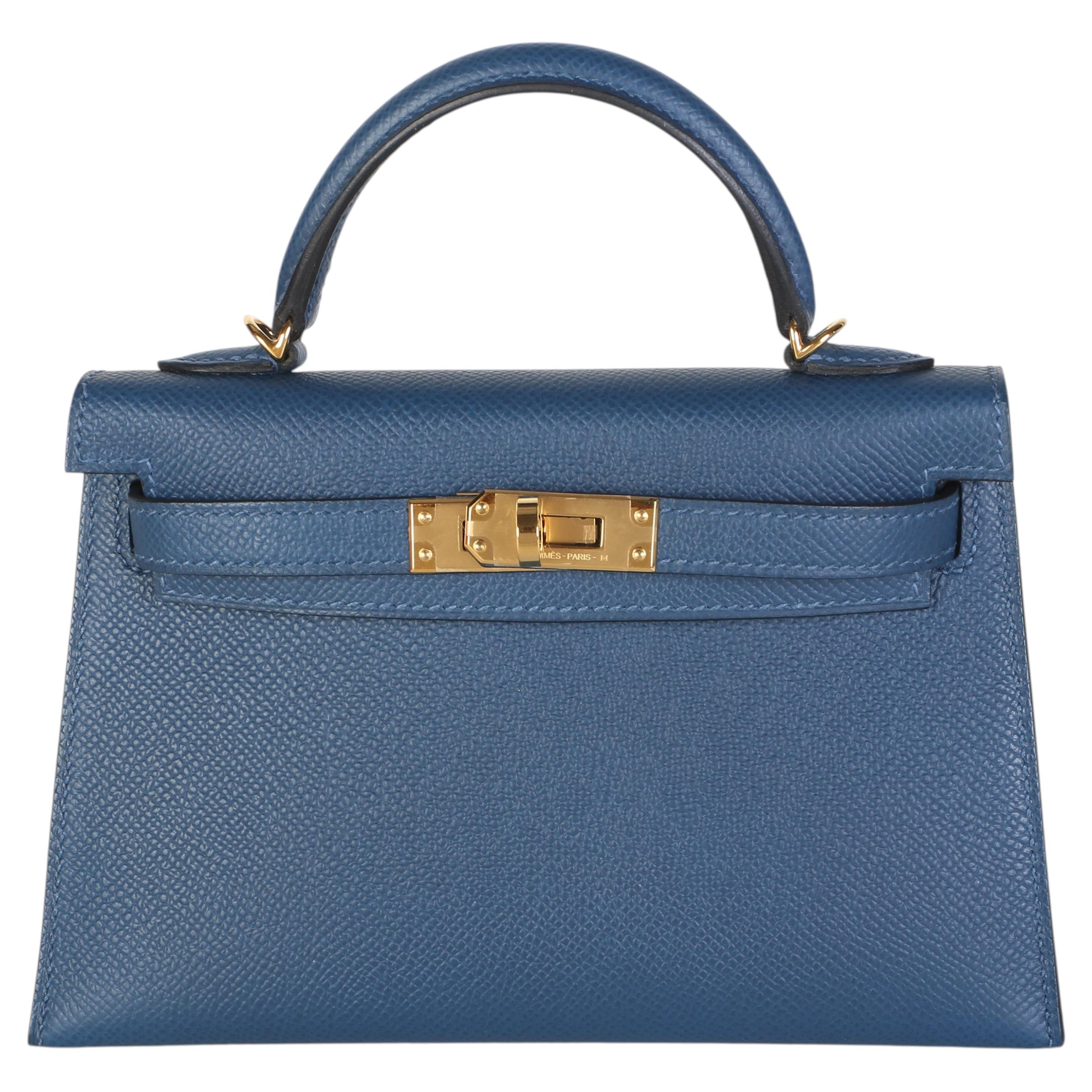 Hermès Kelly 32 Handbag Navy For Sale at 1stDibs