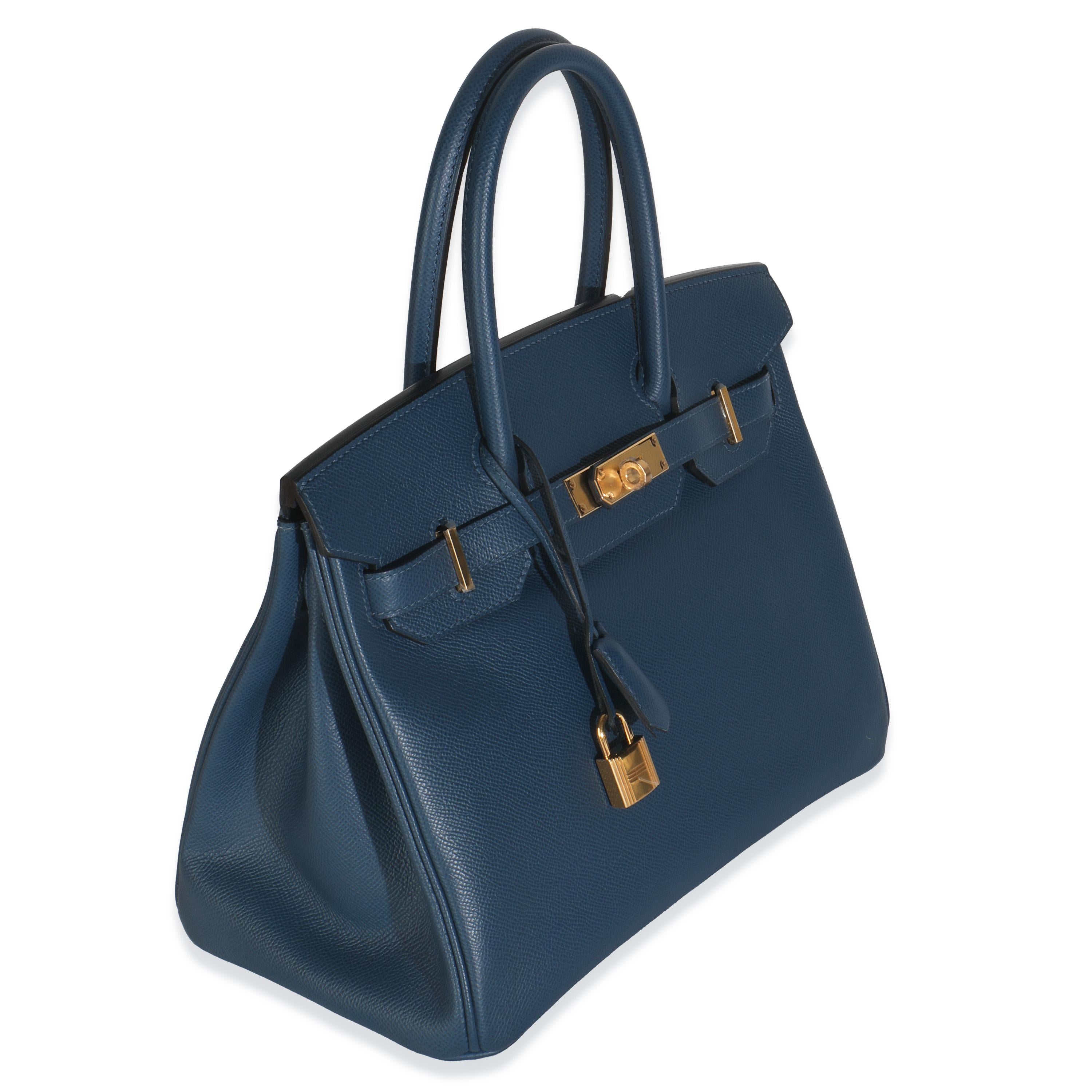 Hermès Birkin 30 GHW blu profondo di Epsom
SKU: M149232

Descrizione delle condizioni: L'inafferrabile borsa Birkin di Hermès è stata disegnata dopo che l'allora direttore artistico, Jean-Louis Dumas, era seduto accanto a Jane Birkin su un volo da