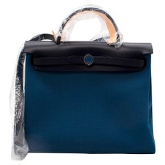 Hermes Deep Blue/Indigo Herbag Zip 31 Retourne Laque Bag - SOLD OUT