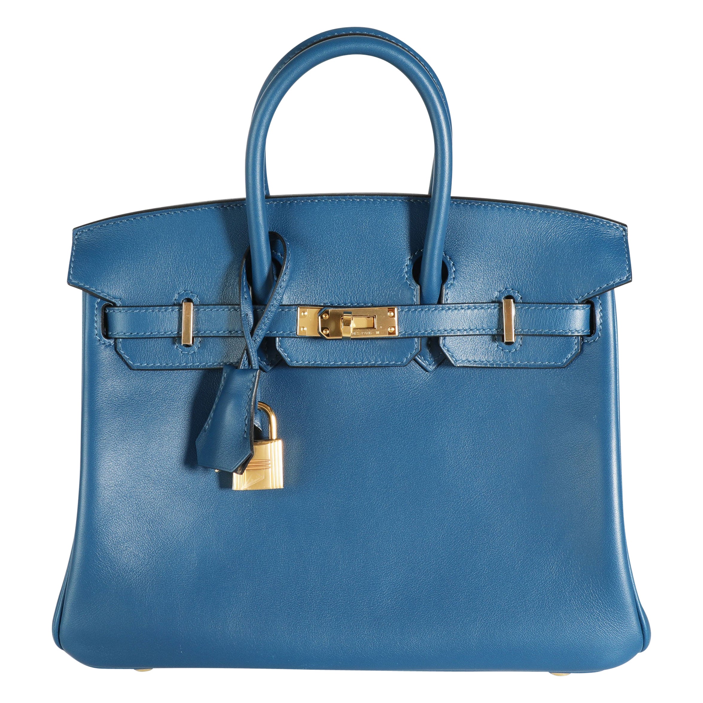 Hermès Deep Blue Swift Birkin 25 GHW