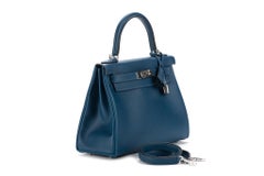 Hermes Deep Blue Vert Bosphore  Kelly 28 Bag