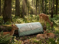 Hermes Deers Terry Beach Towel