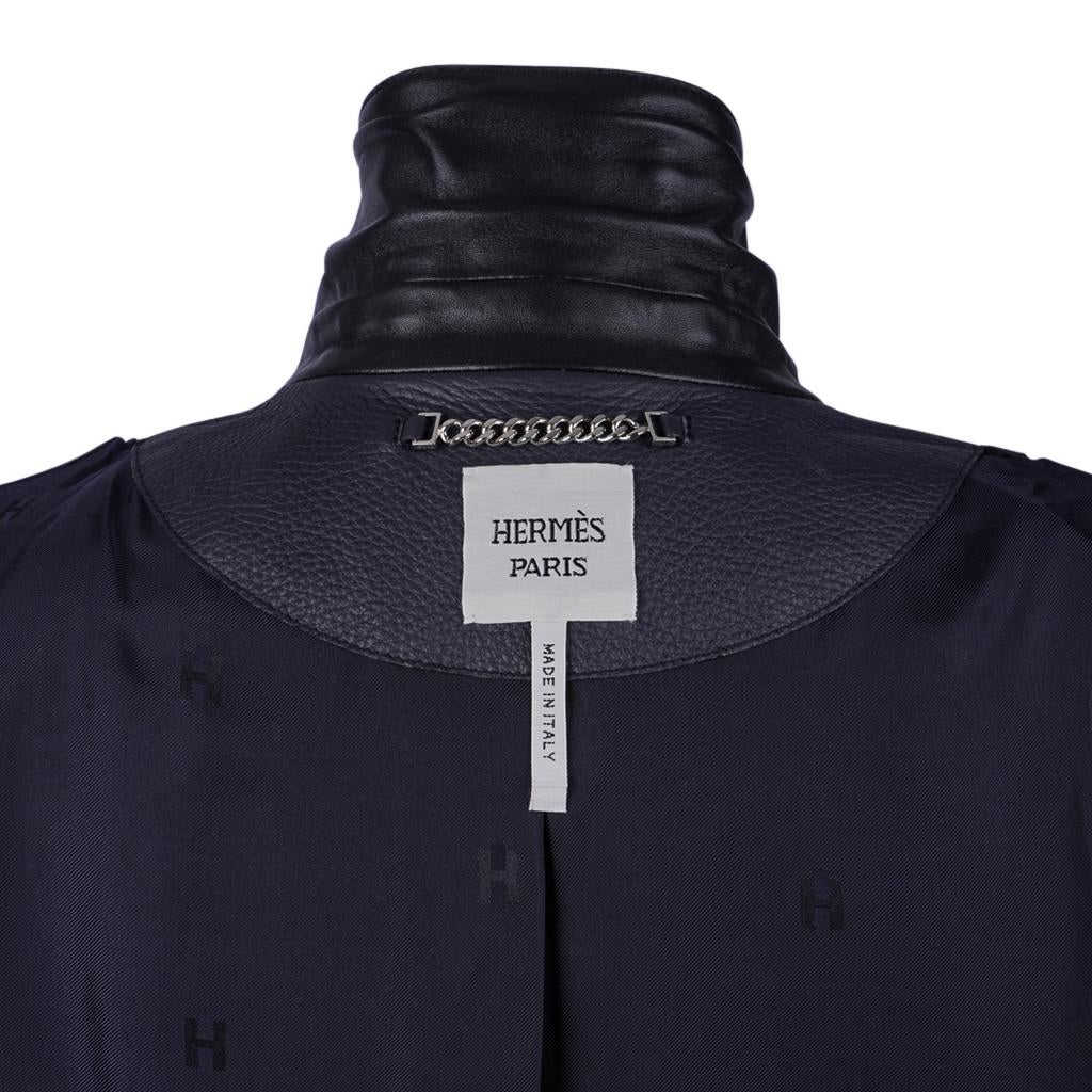 Hermes Deerskin Leather Equestrian Jacket 42 For Sale 3