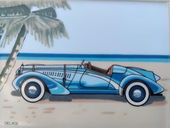 Hermès Delage Cabriolet Print Ashtray Porcelain