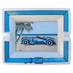 Hermès Delage Cabriolet Print Ashtray Porcelain
