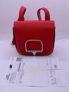 Hermes Della Cavalleria Mini Shoulder Bag Red Handbag France