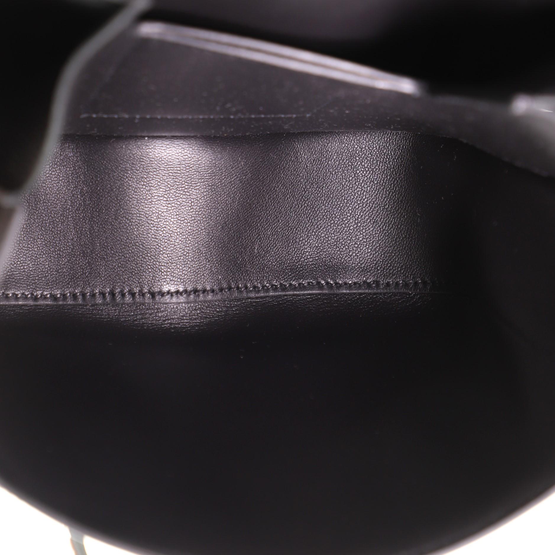 Black Hermes Della Cavalleria Shoulder Bag Epsom Mini