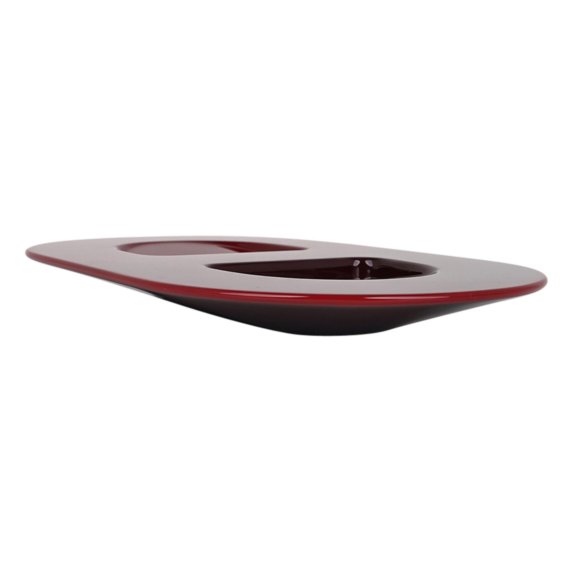 Hermes Delos Lacquered Wood Chaine d'Ancre Centerpiece New w/ Box In New Condition In Miami, FL