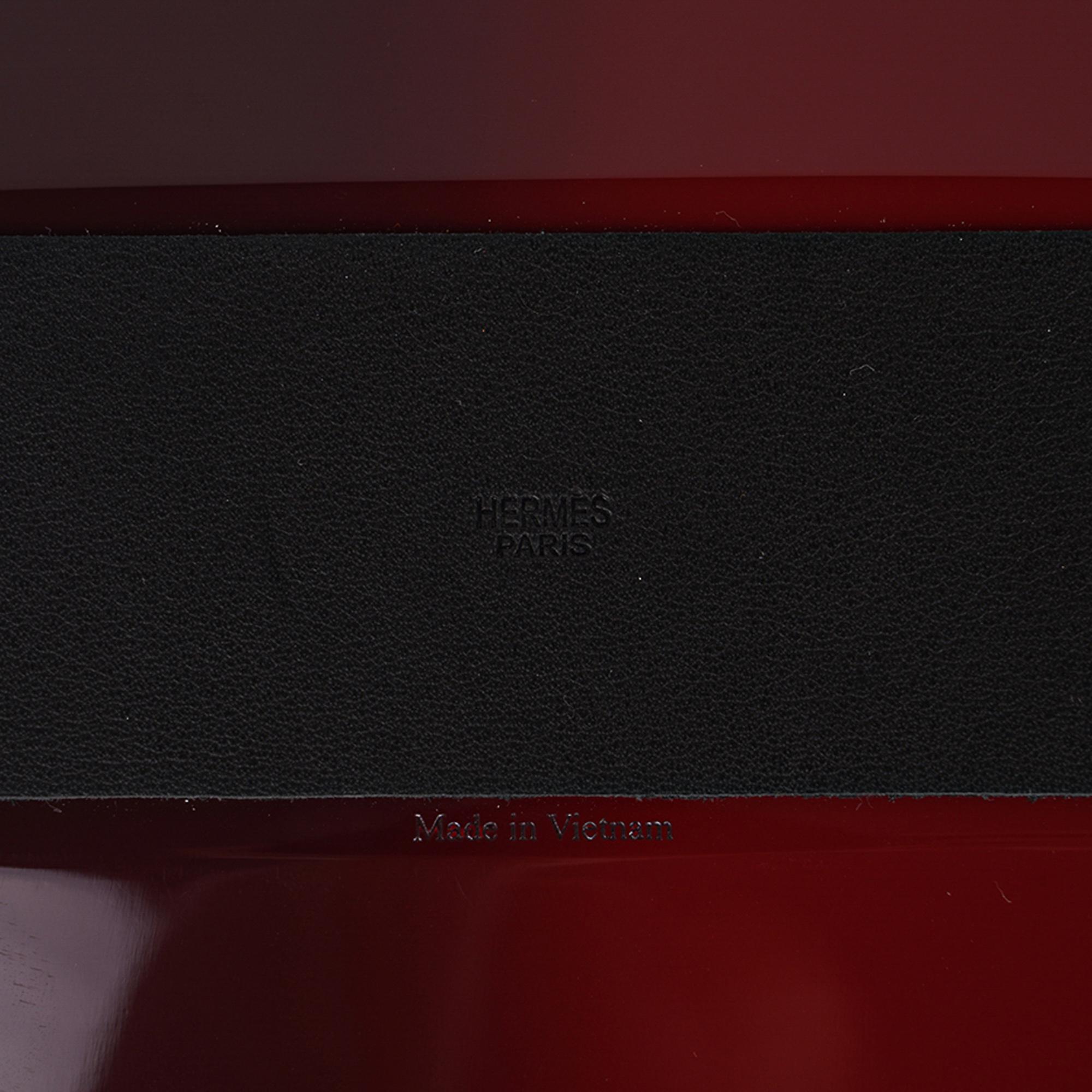 Hermes Delos Lacquered Wood Chaine d'Ancre Centerpiece New w/ Box 2
