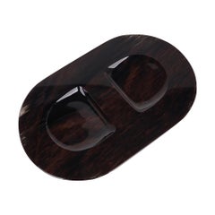 Hermes Delos Obsidian Chaine d'Ancre Decorative Tray