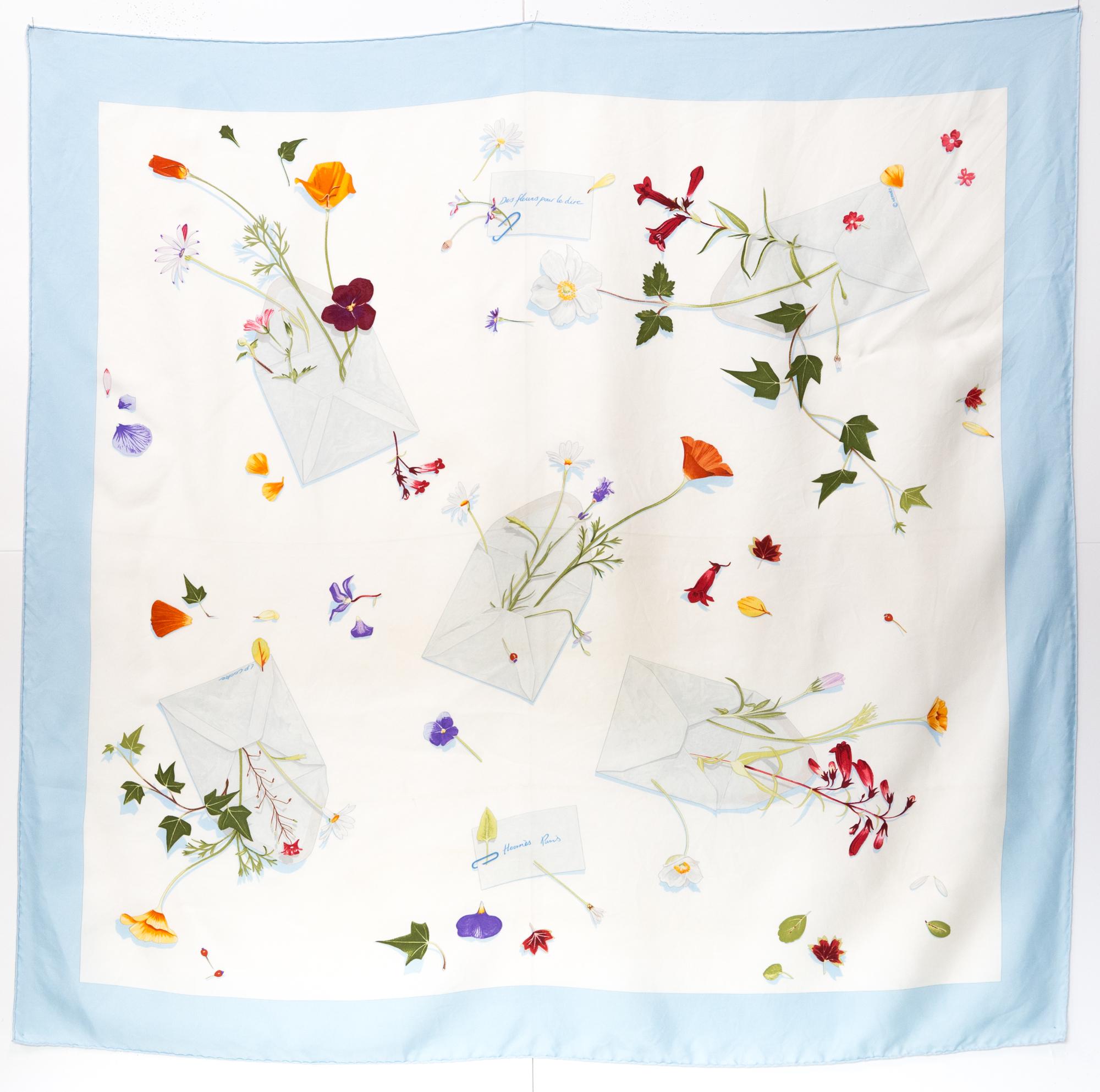 Hermes silk scarf 