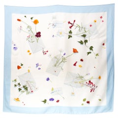 Hermes Des fleurs pour le dire by Leigh P. Cooke Silk Scarf